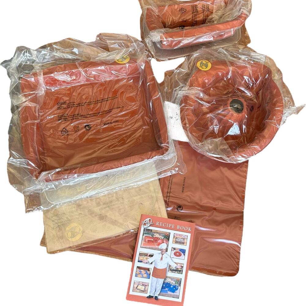 SmartWare Silicone Baking Set Cookware Terracotta Color Recipes Brand New in Box